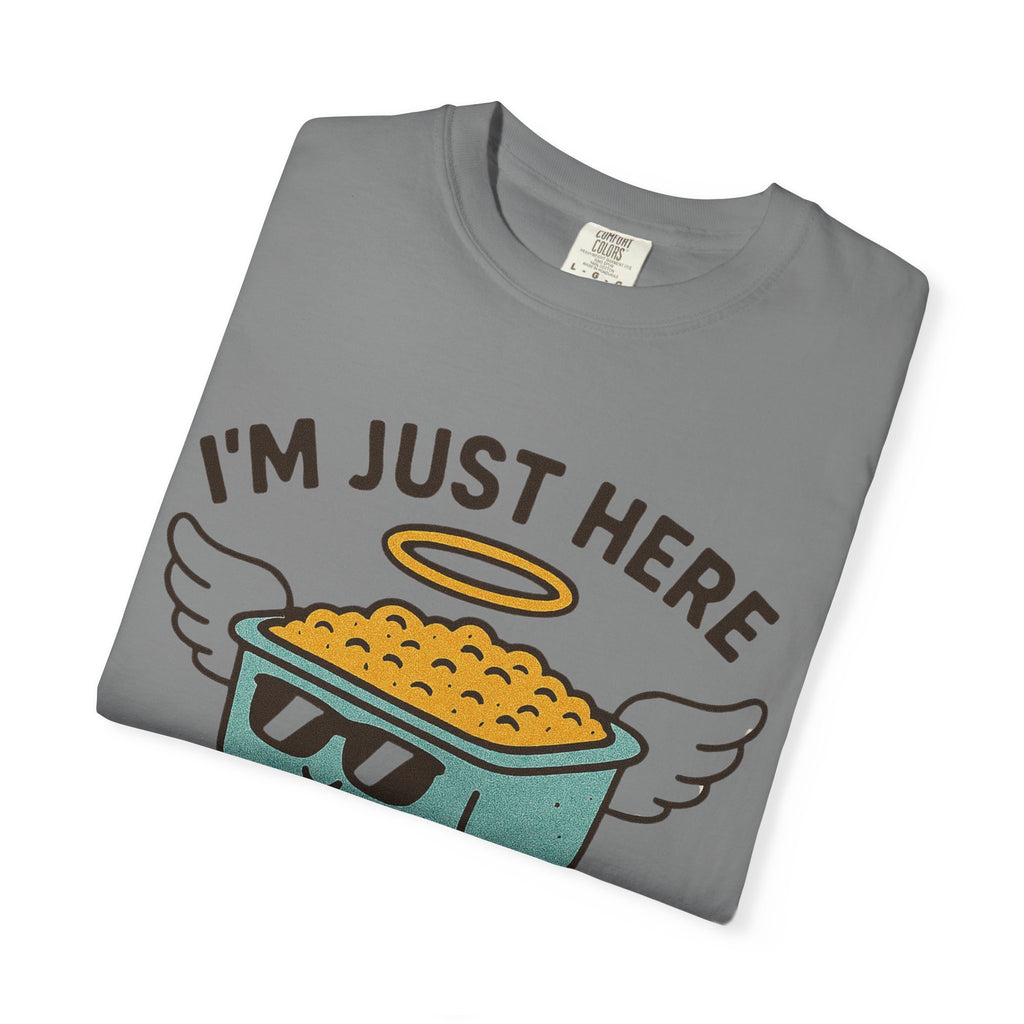 "I'm Just Here for the Funeral Potatoes"  Unisex Garment-Dyed T-shirt