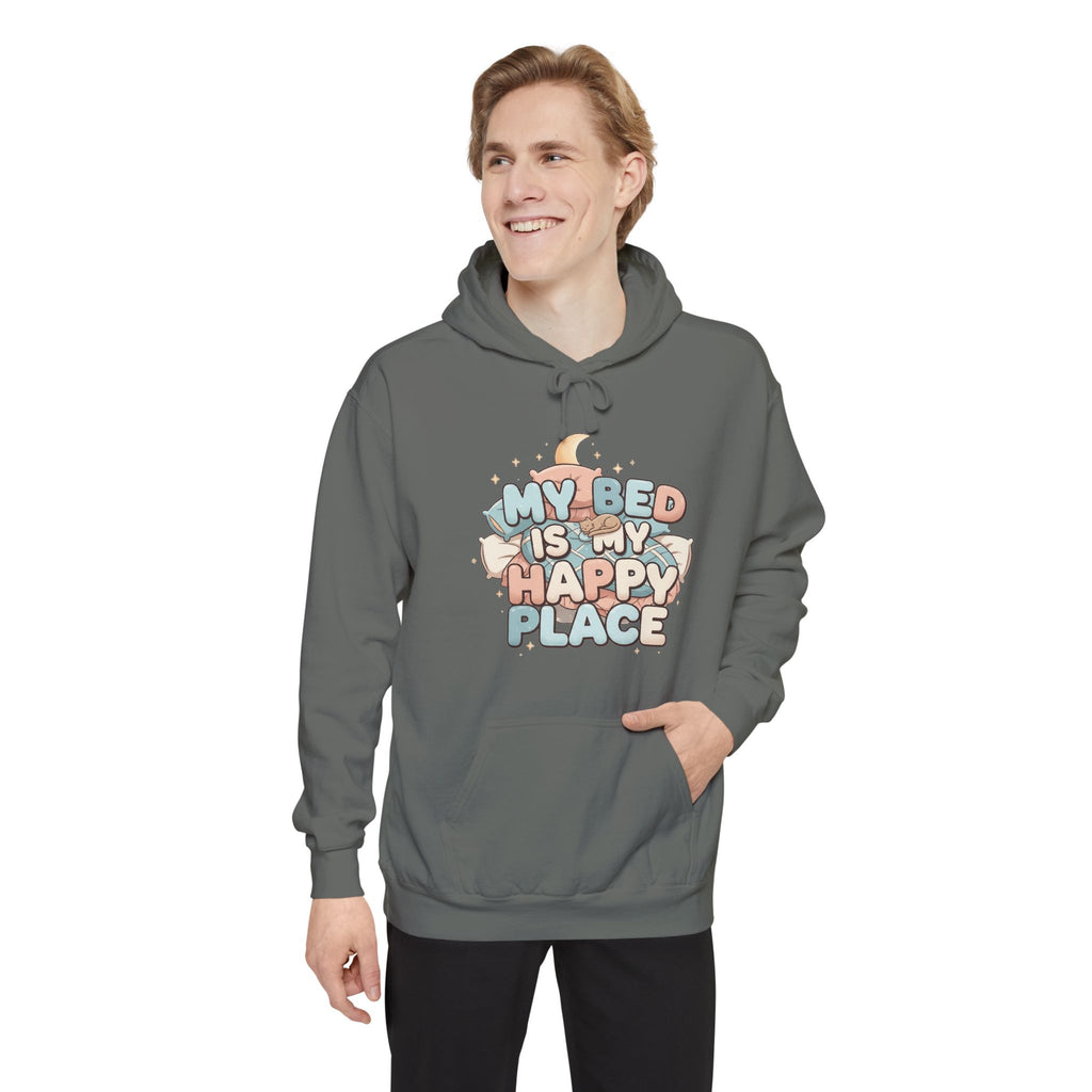 Bed > People: A Love Story | Garment-Dyed Hoodie — AttitudeShirts