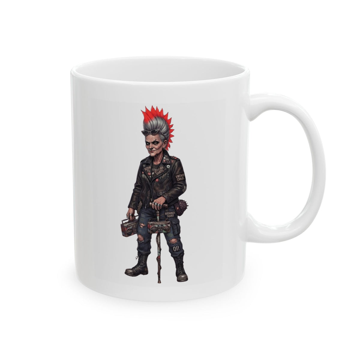 "Roxie" White Ceramic Mug