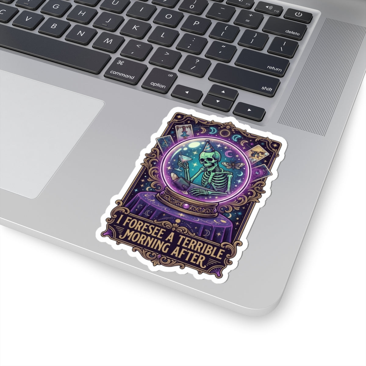 "I Foresee A Terrible Morning After" Sticker — Main