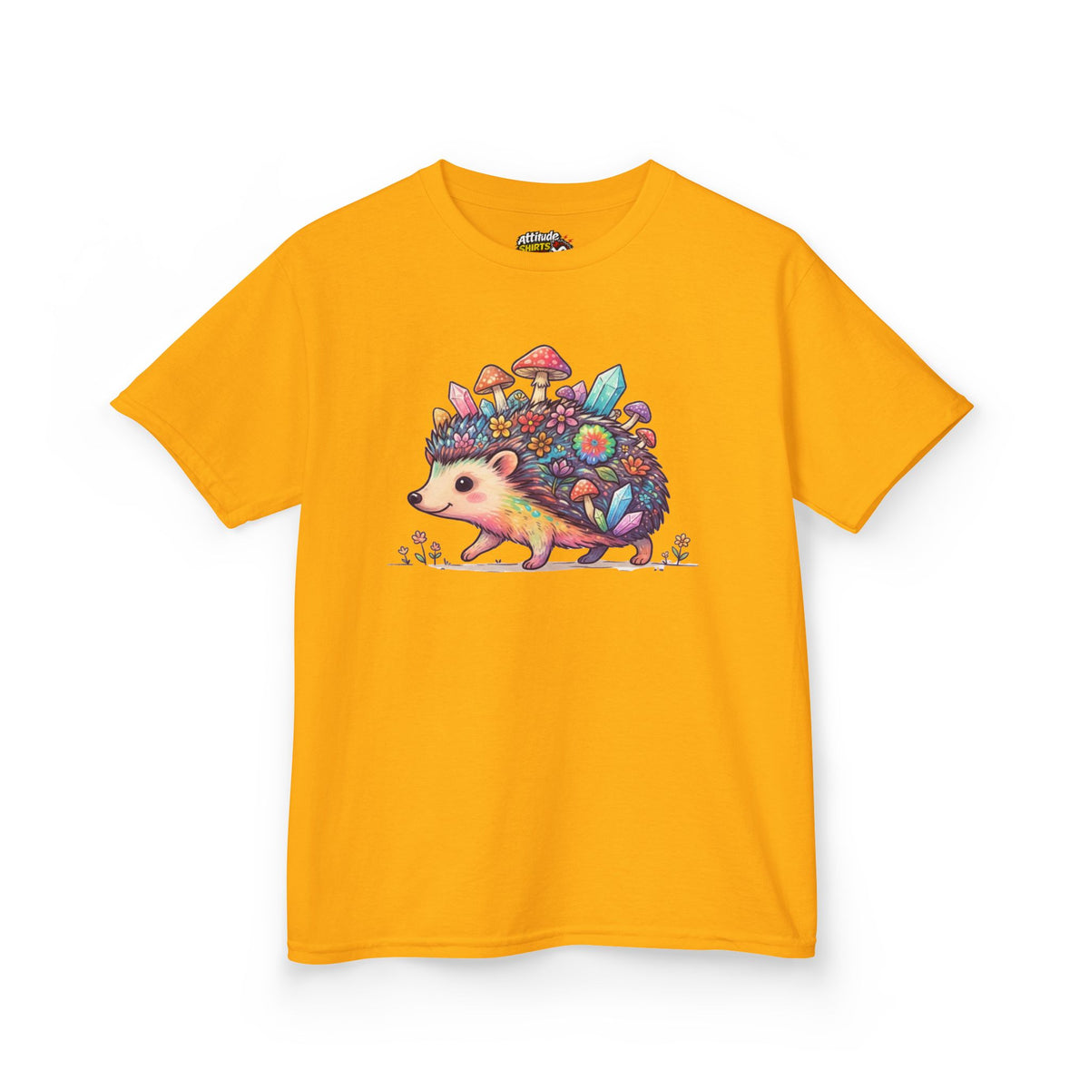Color: Gold | Hippy Hedgehog Kids Tee