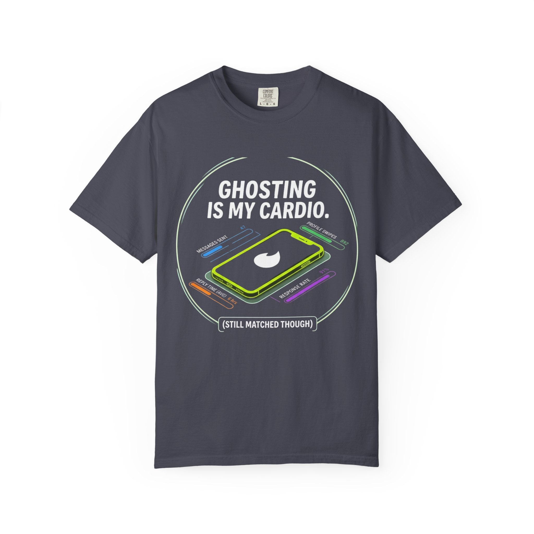 "Ghosting Is My Cardio" Unisex Garment-Dyed Tee