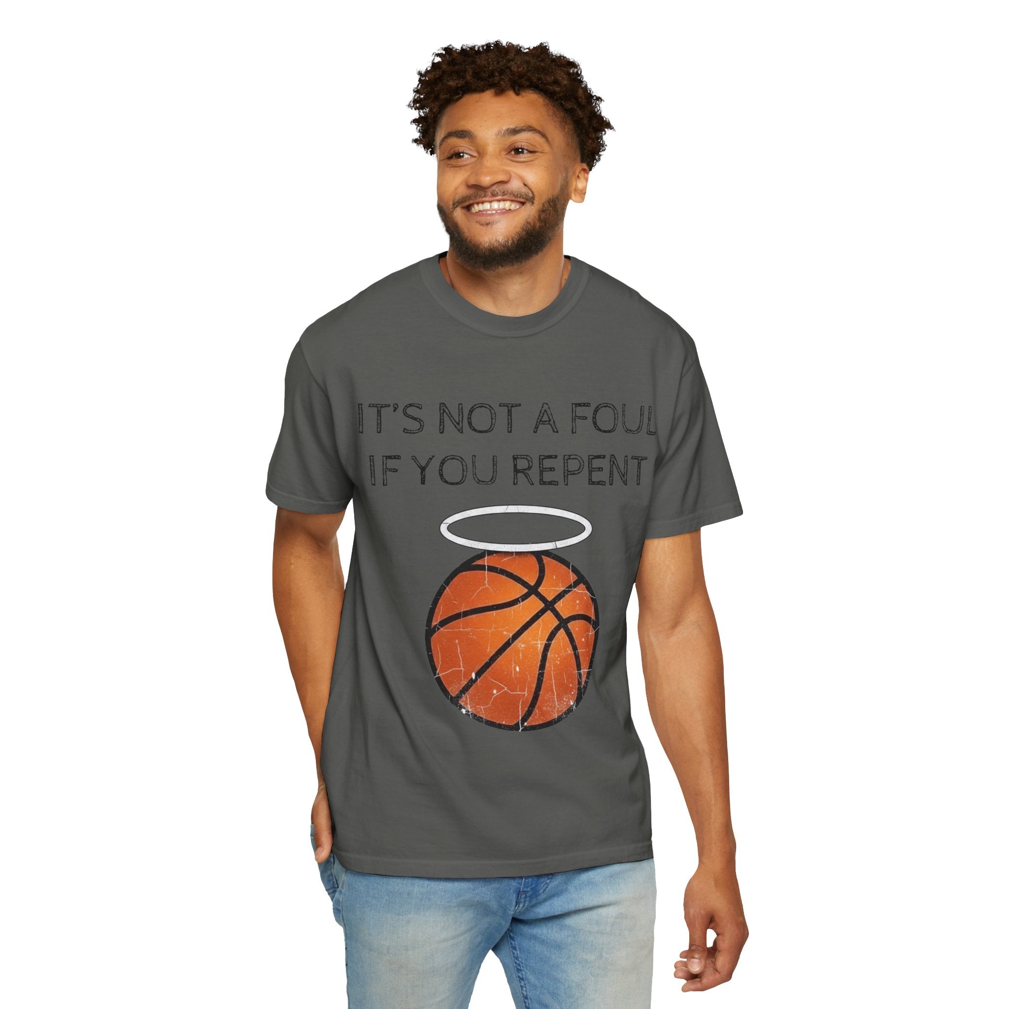 "Not a Foul If You Repent" Unisex Garment-Dyed T-shirt