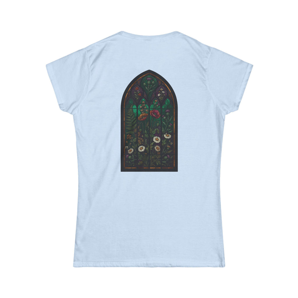 "Stained Glass Floral" Women's Tee