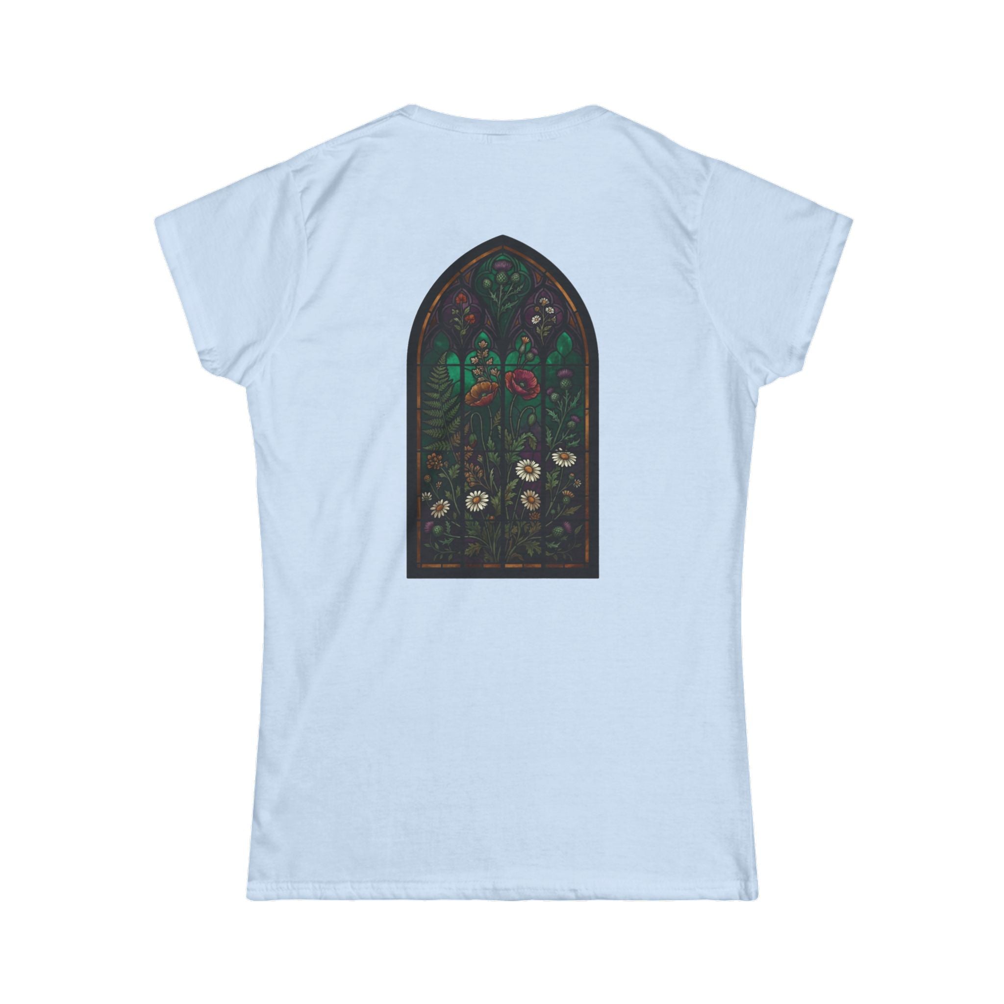 "Stained Glass Floral" Women's Tee