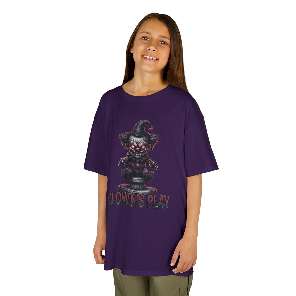 Color: Purple | Clown Play Kids Tee