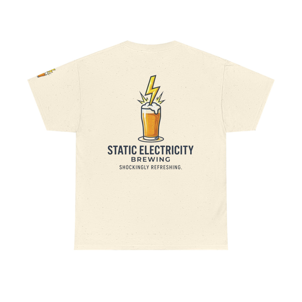 Color: Natural | Static Electricity Brewing Premium Graphic Tee