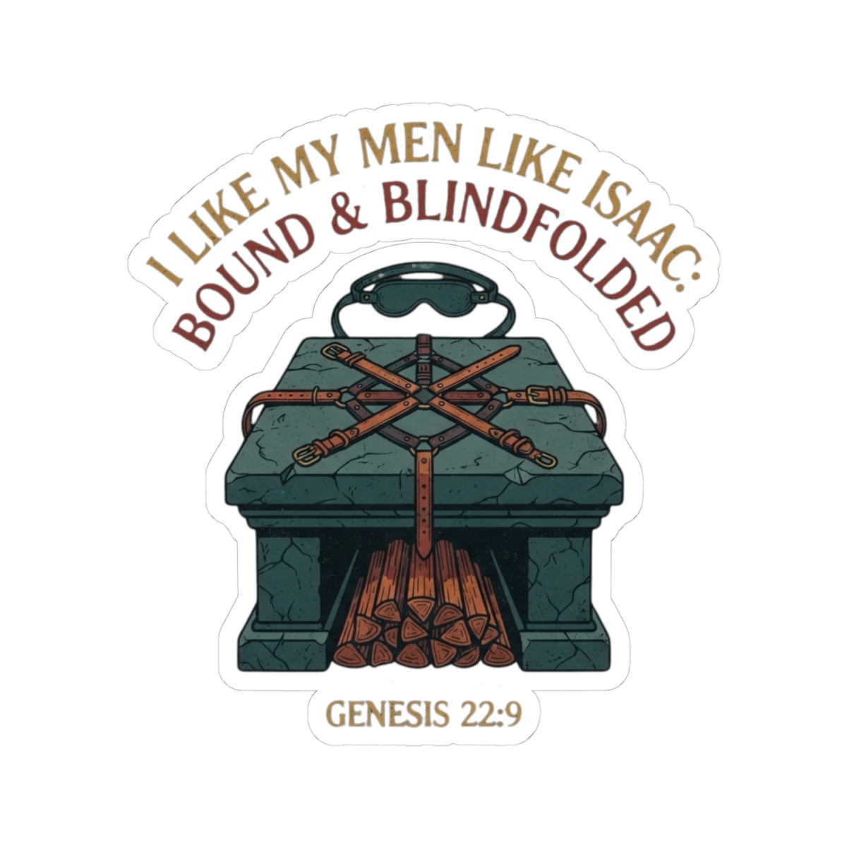 "Good Book Series Bound & Blindfolded" Sticker — Main