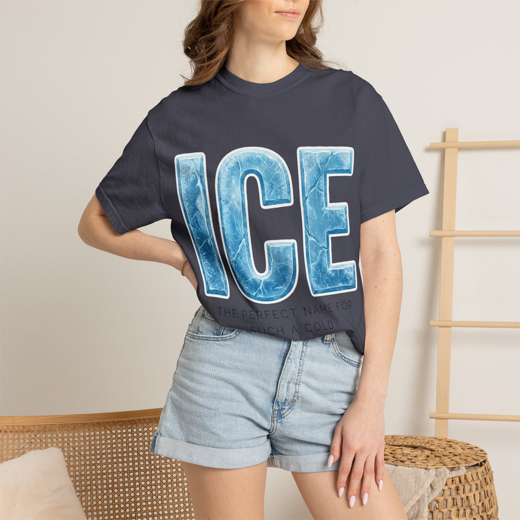 "ICE Cold Government" Unisex Garment-Dyed T-shirt