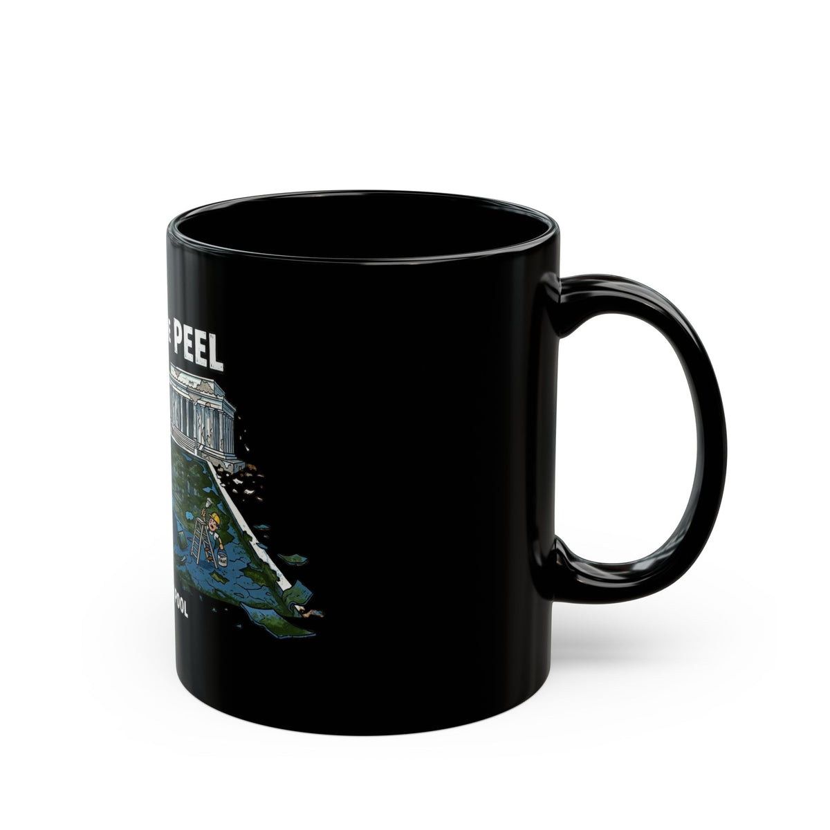"Art of The Peel" Black Ceramic Mug
