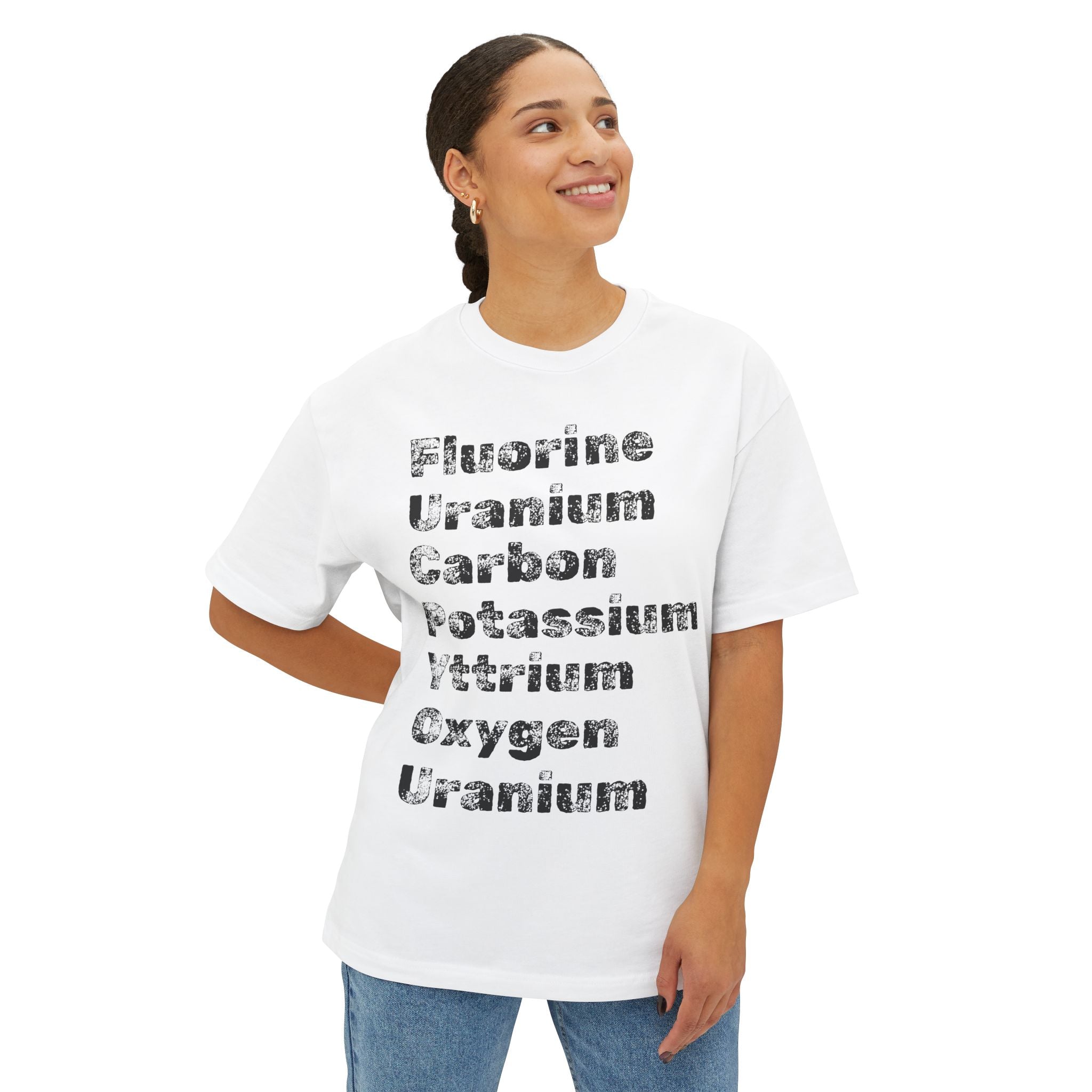The "Periodic Salt" Tee | Fluorine Uranium Carbon Potassium Yttrium Oxygen