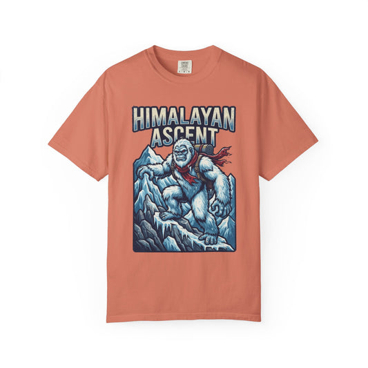 Color: Terracotta | Yeti-Abominable Snowman (Himalayas) Unisex Garment-Dyed Tee
