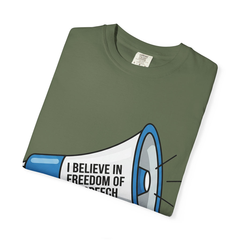 "Freedom of Speech" Unisex Garment-Dyed T-shirt