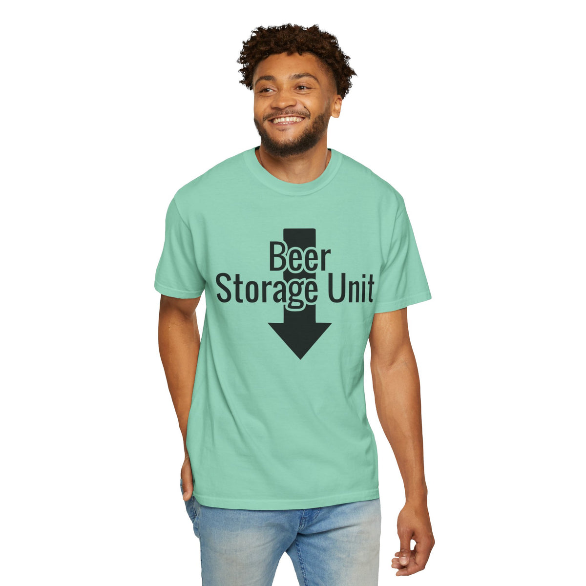 Color: Island Reef | Beer Storage Unit Unisex Garment-Dyed T-shirt
