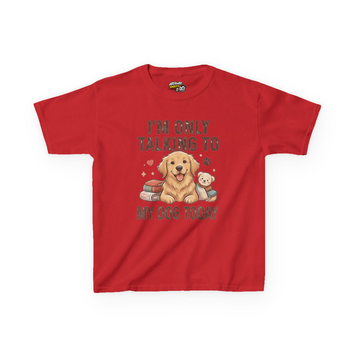 "I'm Only Talking To My Dog Today" Kids Tee