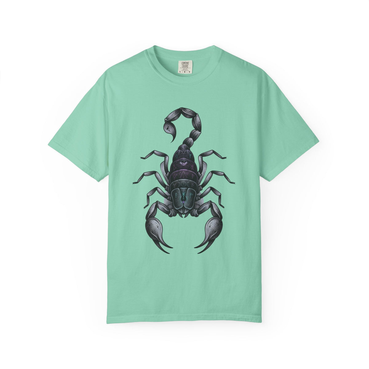 "Scorpio The Mystical Scorpion" Unisex Garment-Dyed Tee