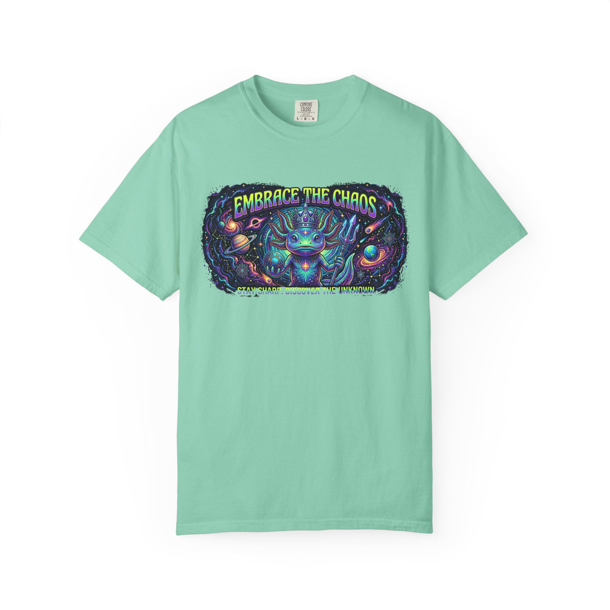 Color: Island Reef | Embrace the Chaos Unisex Garment-Dyed Tee