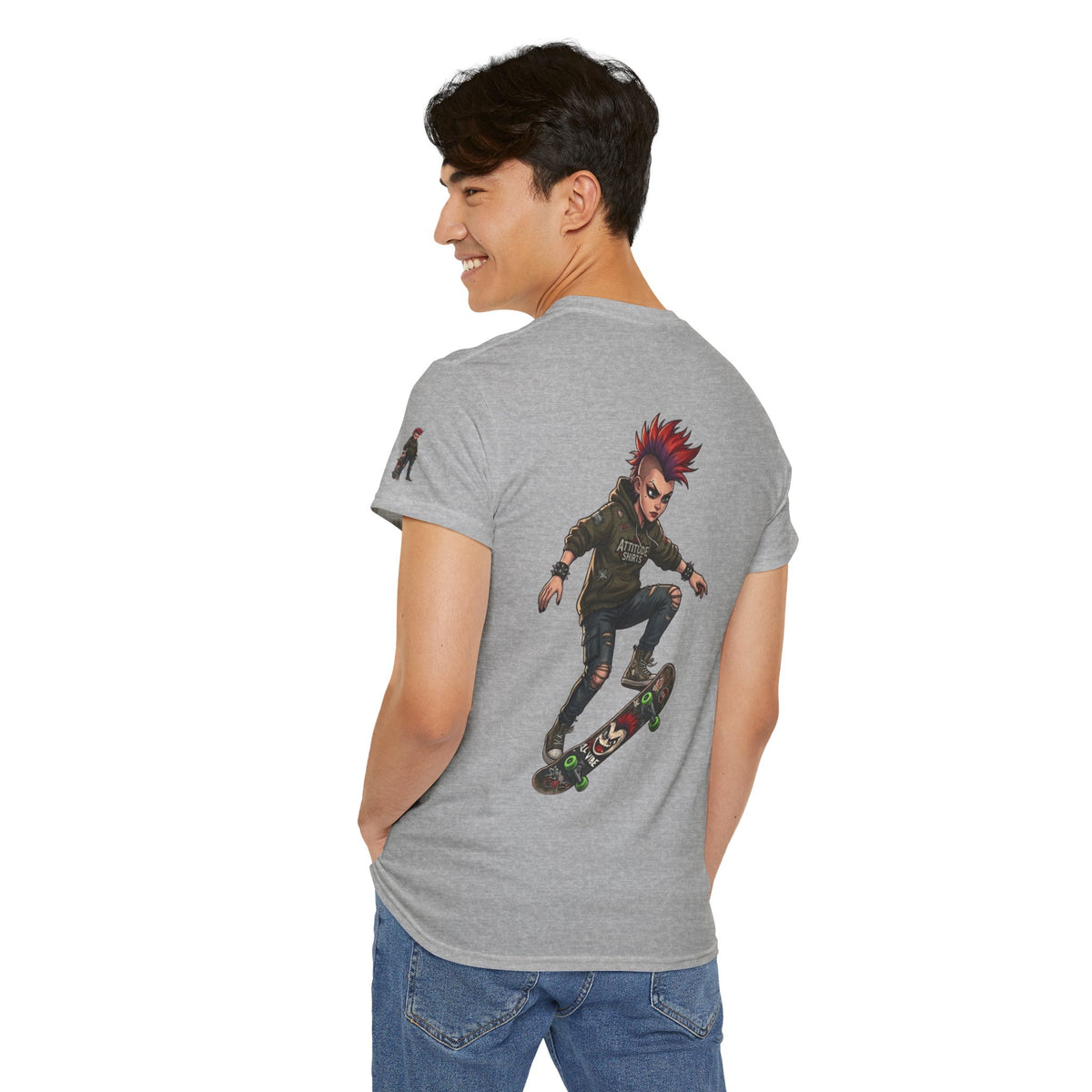 Color: Sport Grey | Riot Premium Graphic Tee