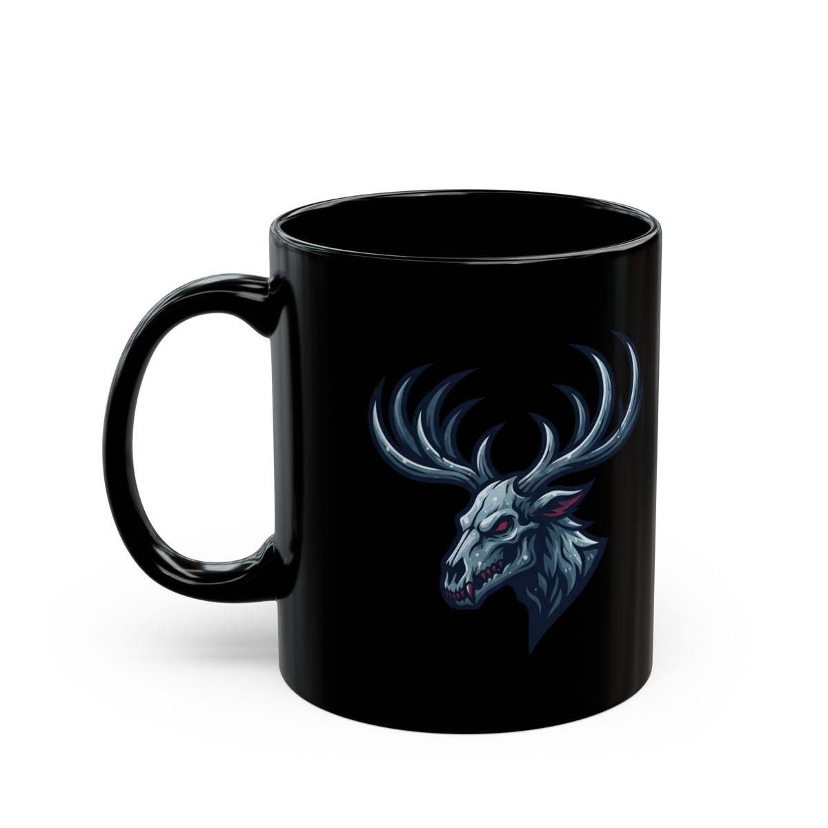 "Wendigo (Algonquian Folklore)" Black Ceramic Mug — Graphic