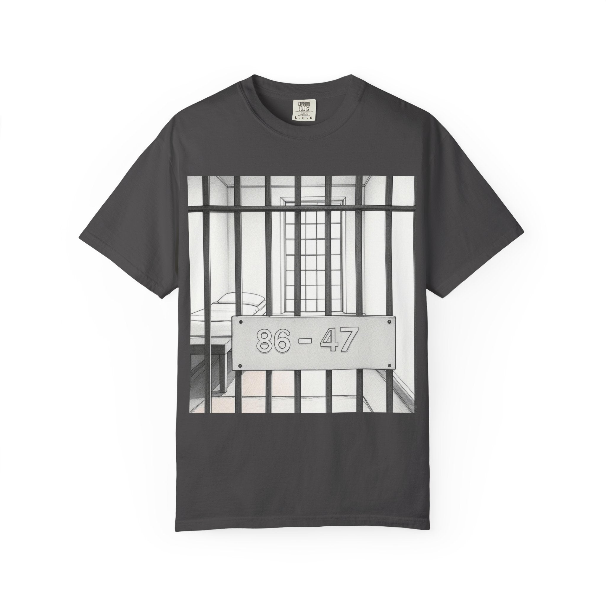 "86-47 Jail Cell" Unisex Garment-Dyed T-shirt