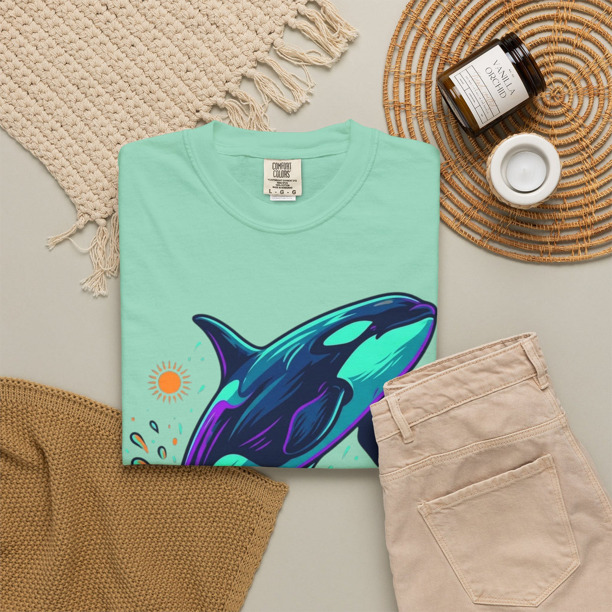 "Orca" Unisex Garment-Dyed Tee