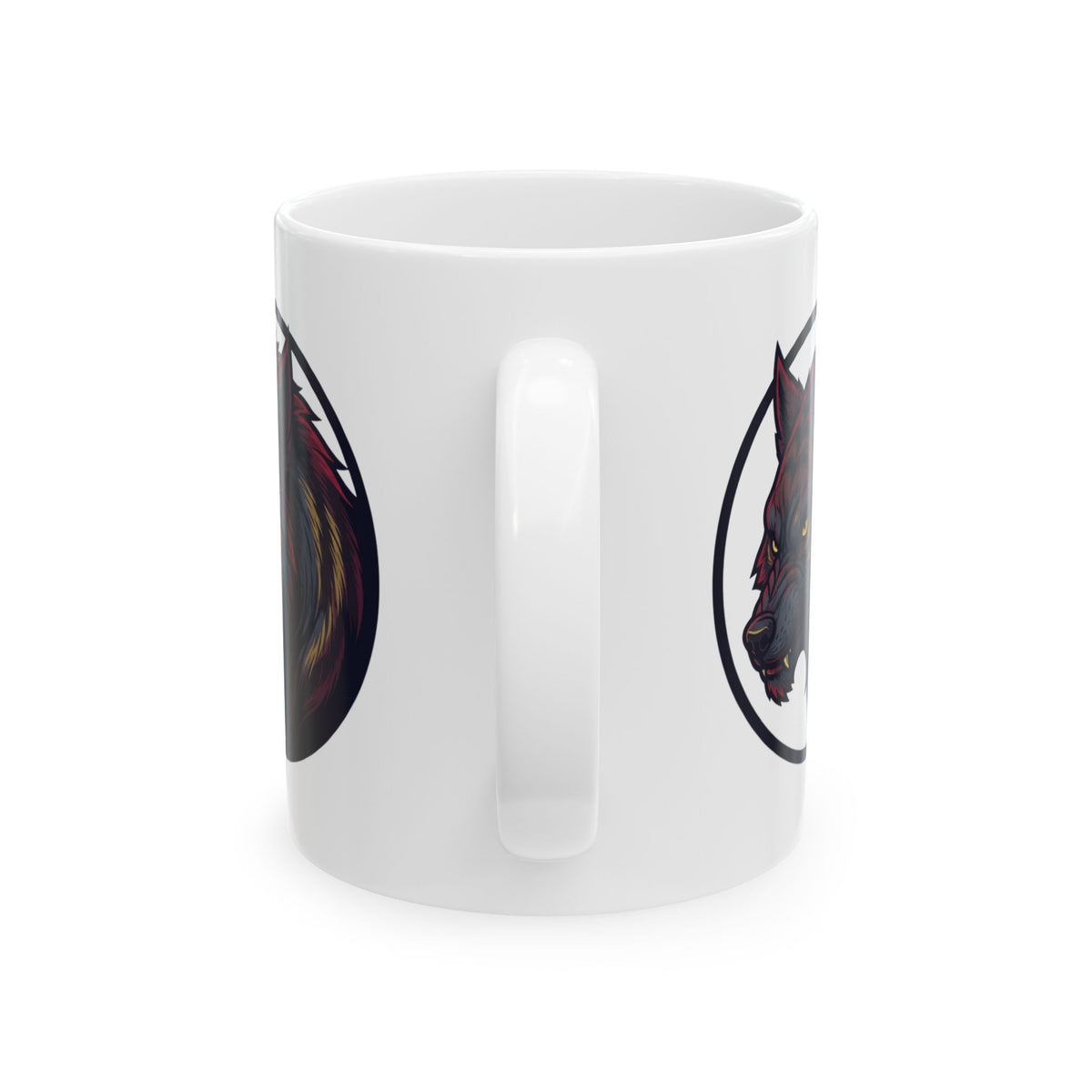 "The Beast of Gévaudan (France)" White Ceramic Mug — Graphic