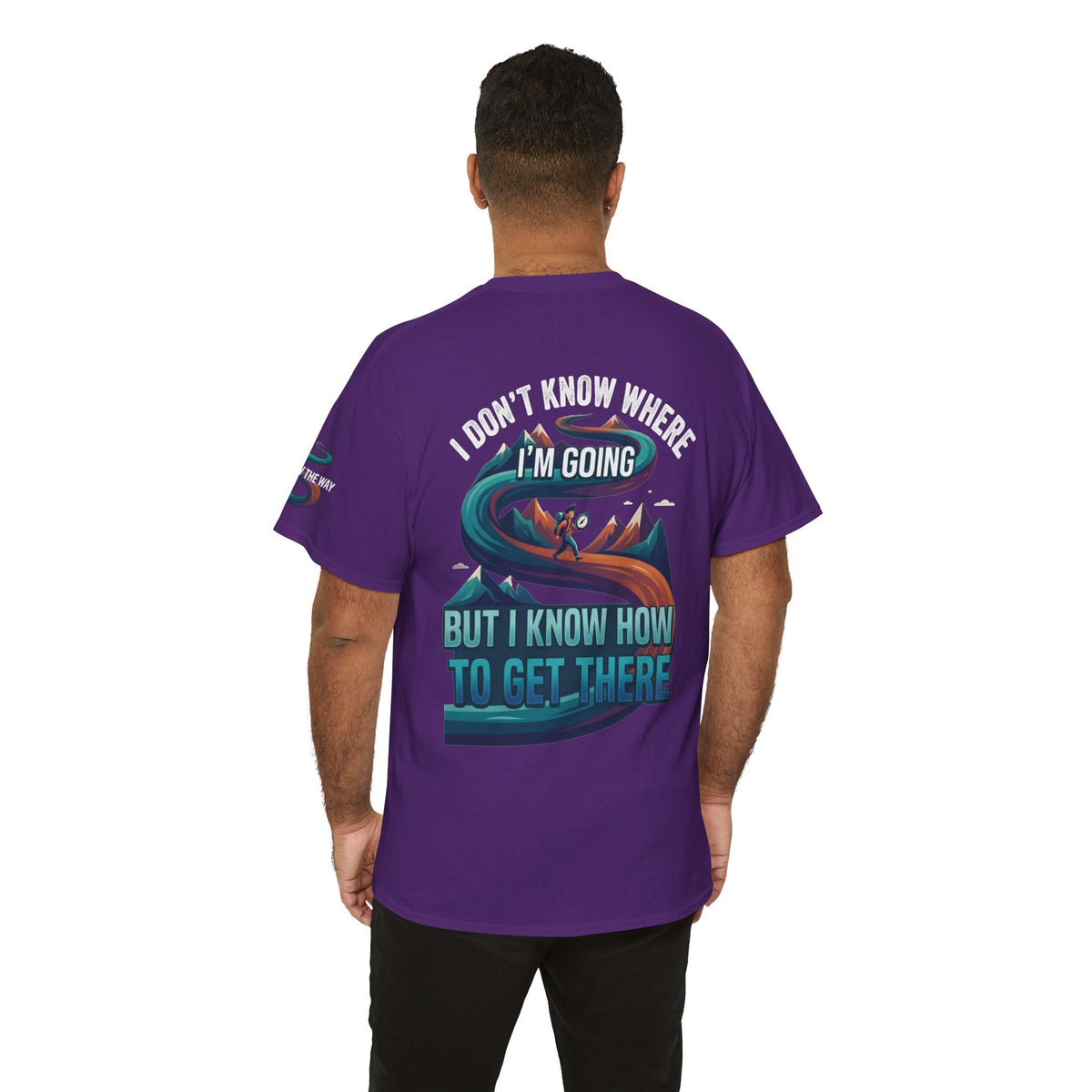 Color: Purple | I Don't Know Where I'm Going Premium Graphic Tee