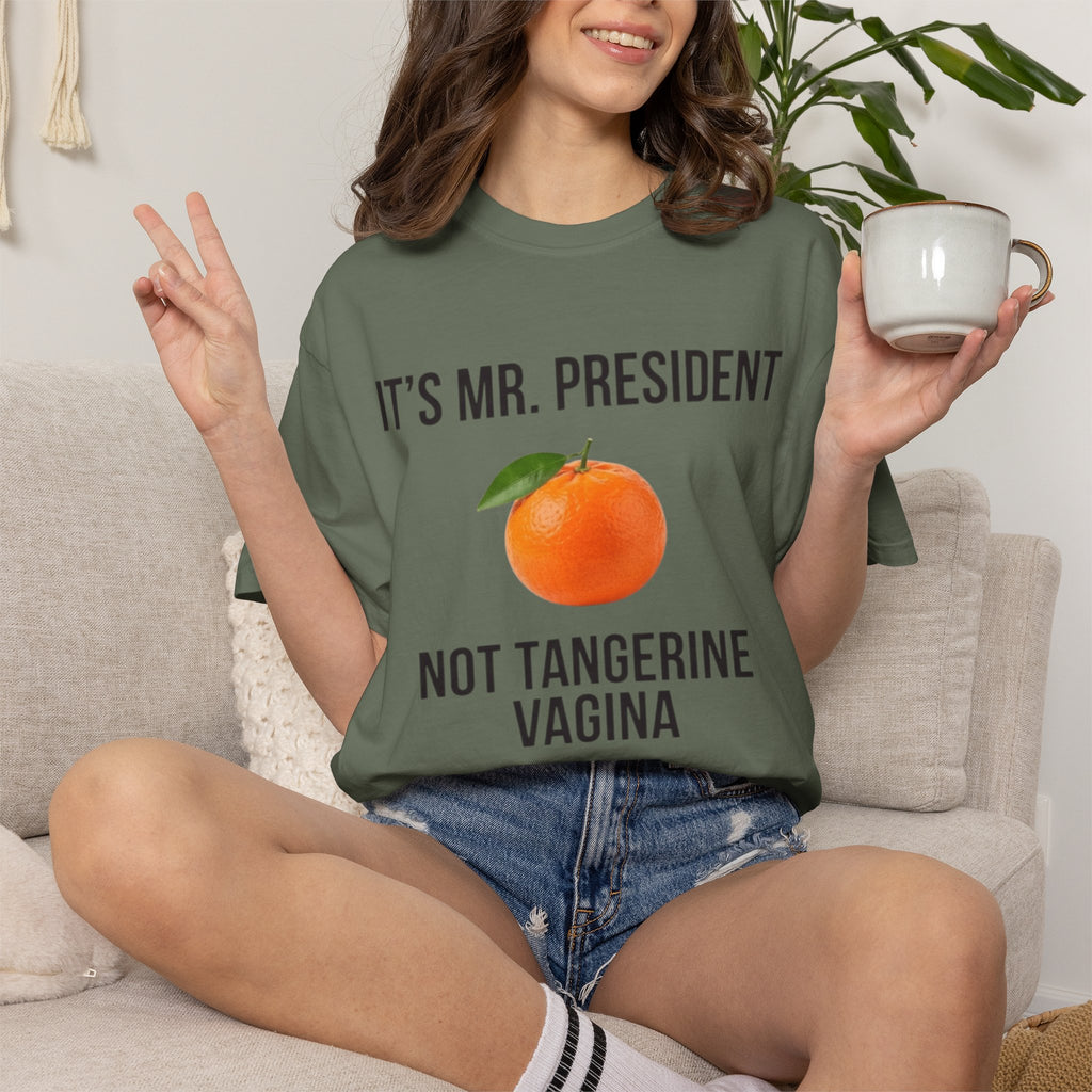 "Tangerine Vagina" Unisex Garment-Dyed Tee