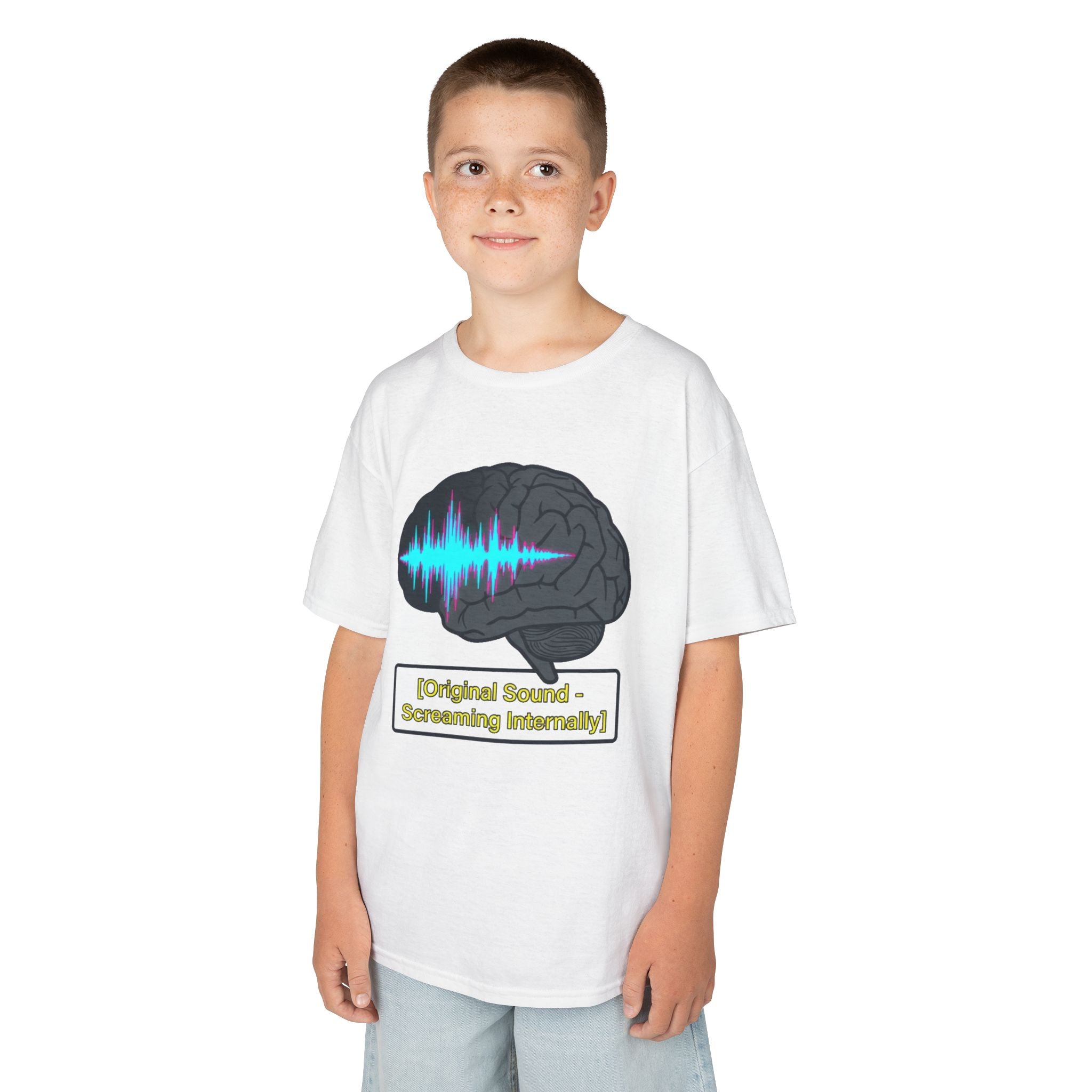 "Screaming Internally" Kids Tee