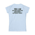 "Better than God" Women's Tee