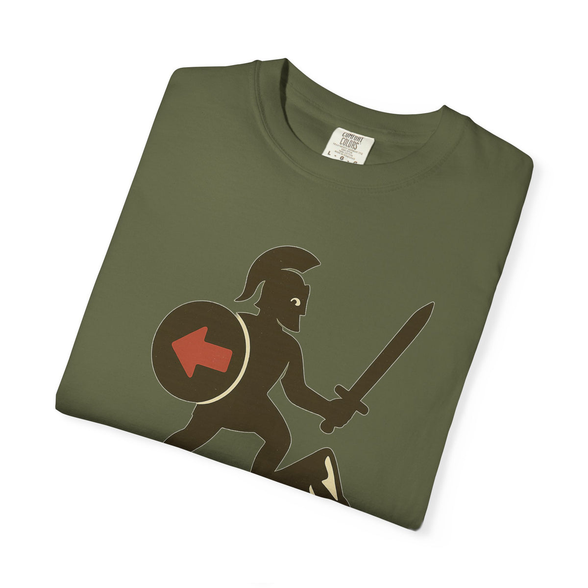 Color: Hemp | Be Strong and of a Good Courage Joshua 1:9 Unisex Garment-Dyed T-shirt