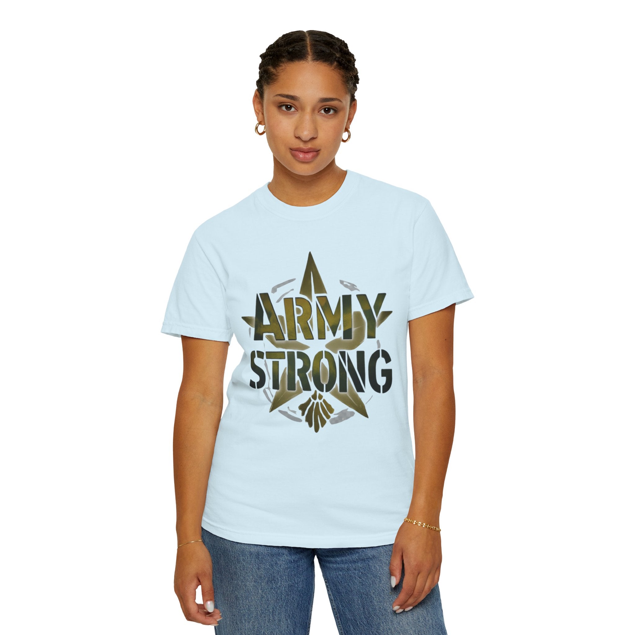"Army Strong-2" Unisex Garment-Dyed T-shirt