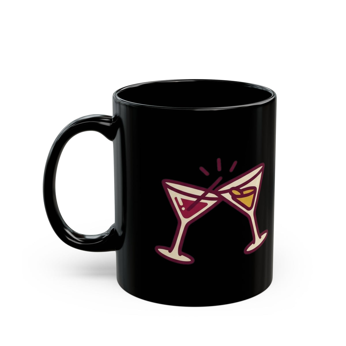 "Thanksgiving Regrets" Black Ceramic Mug — Graphic