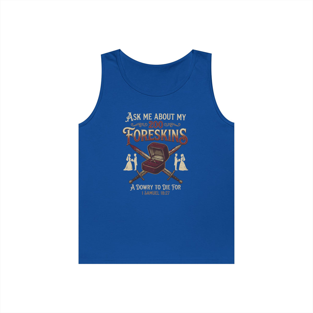 "Good Book Series 200 Foreskins" Tank Top