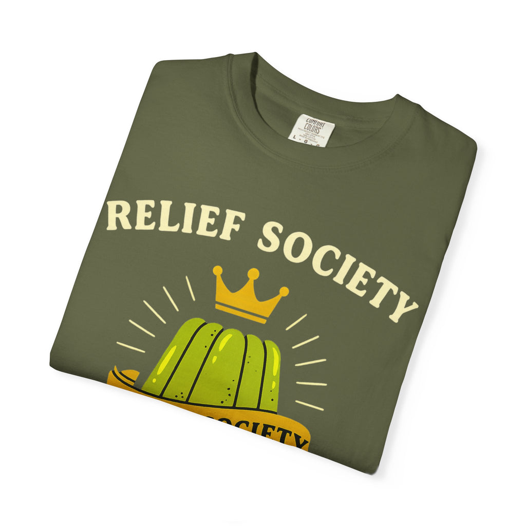 "Relief Society Bake-Off Champion" Unisex Garment-Dyed T-shirt