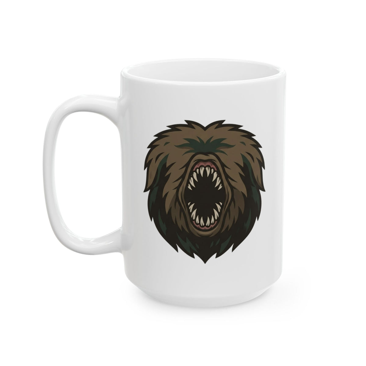 "Mapinguari (Amazon Rainforest)" White Ceramic Mug — Graphic
