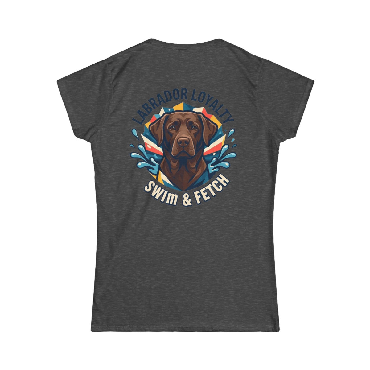 Color: Dark Heather | Labrador Loyalty Swim Fetch Women's Tee