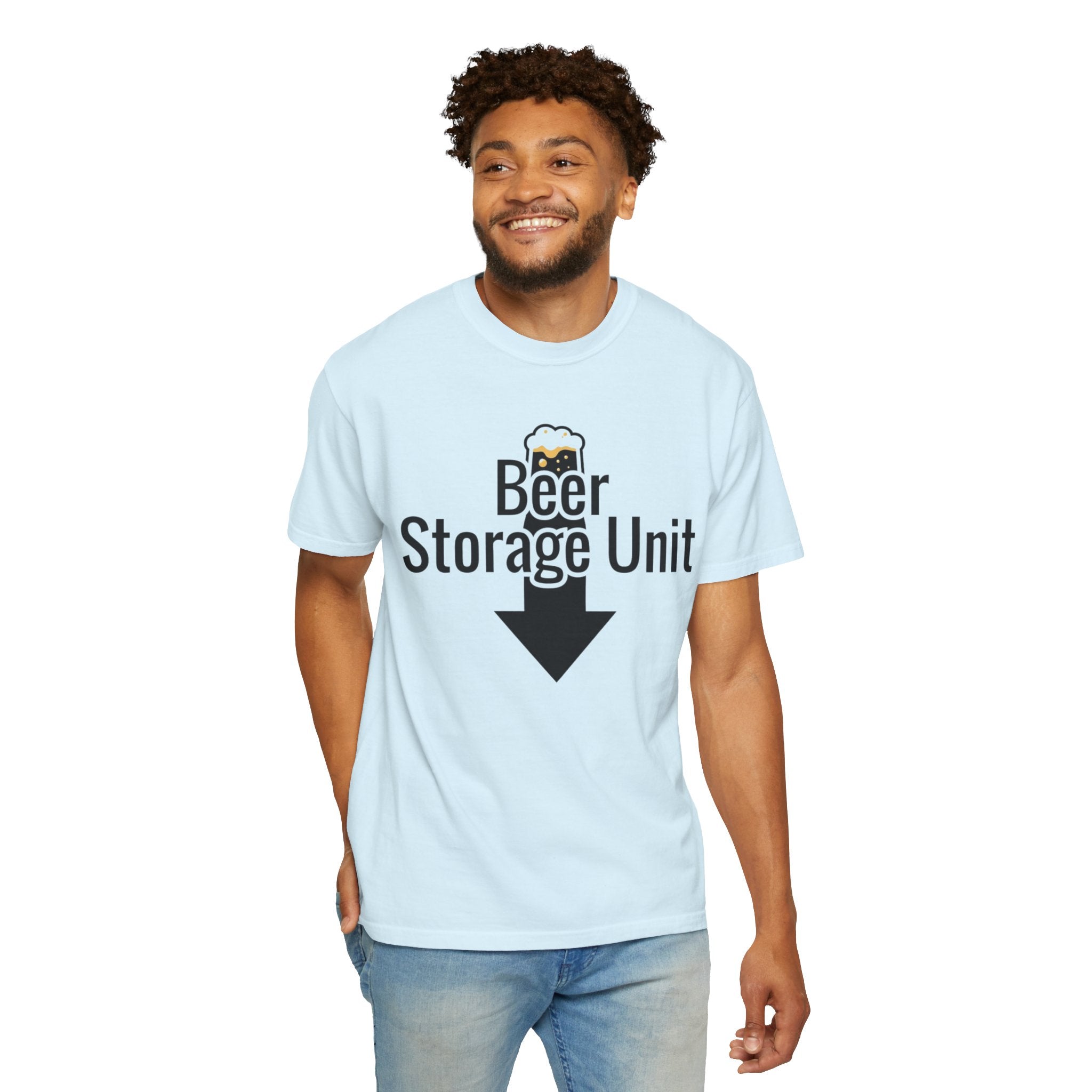 "Beer Storage Unit 2" Unisex Garment-Dyed T-shirt