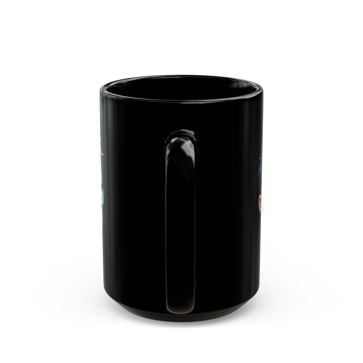 "Responsible Adult Costume" Black Ceramic Mug — Graphic