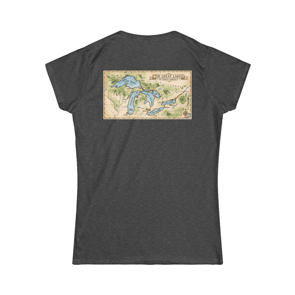 Color: Dark Heather | 51st State Great Lakes Women's Tee