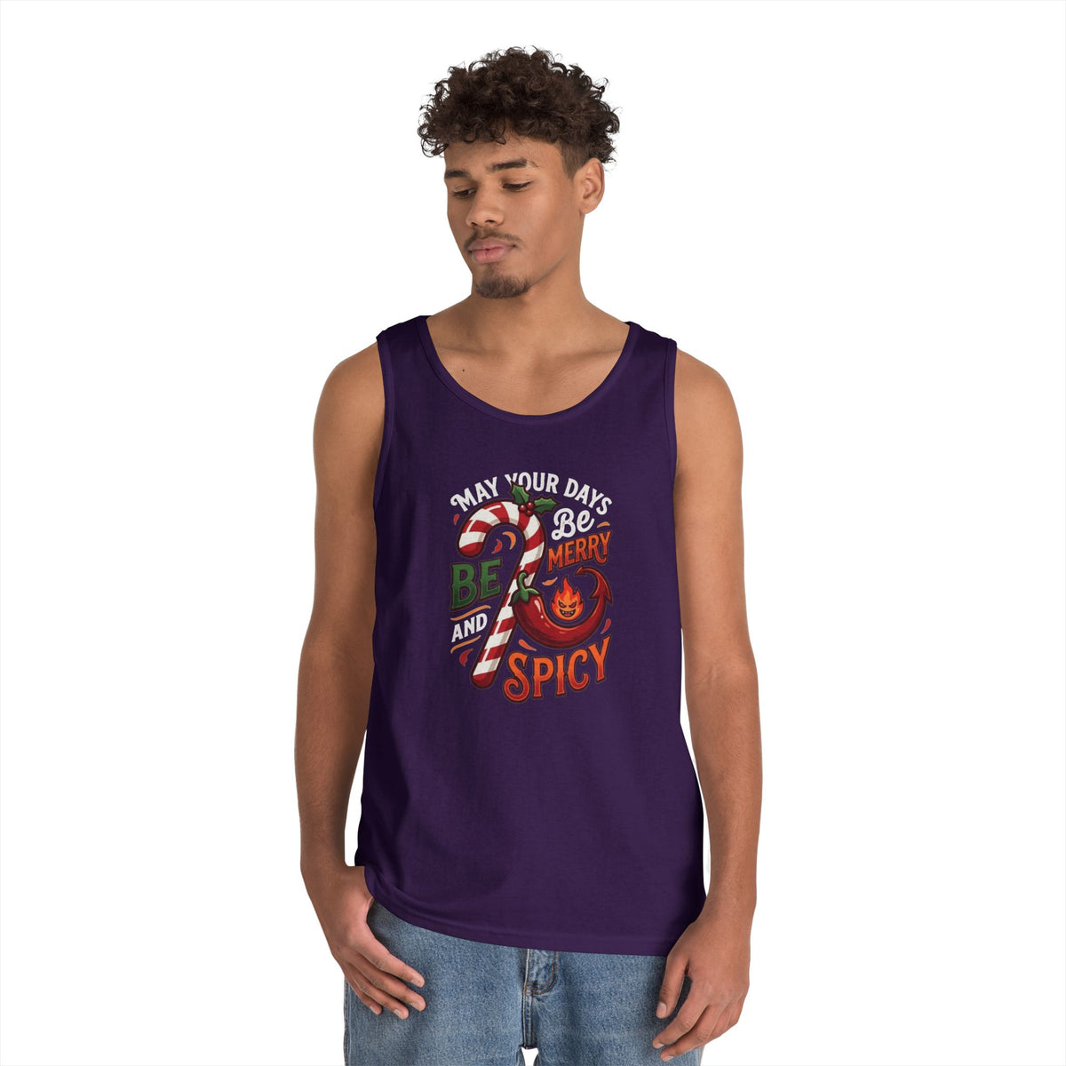 "May Your Days Be Merry and Spicy" Tank Top