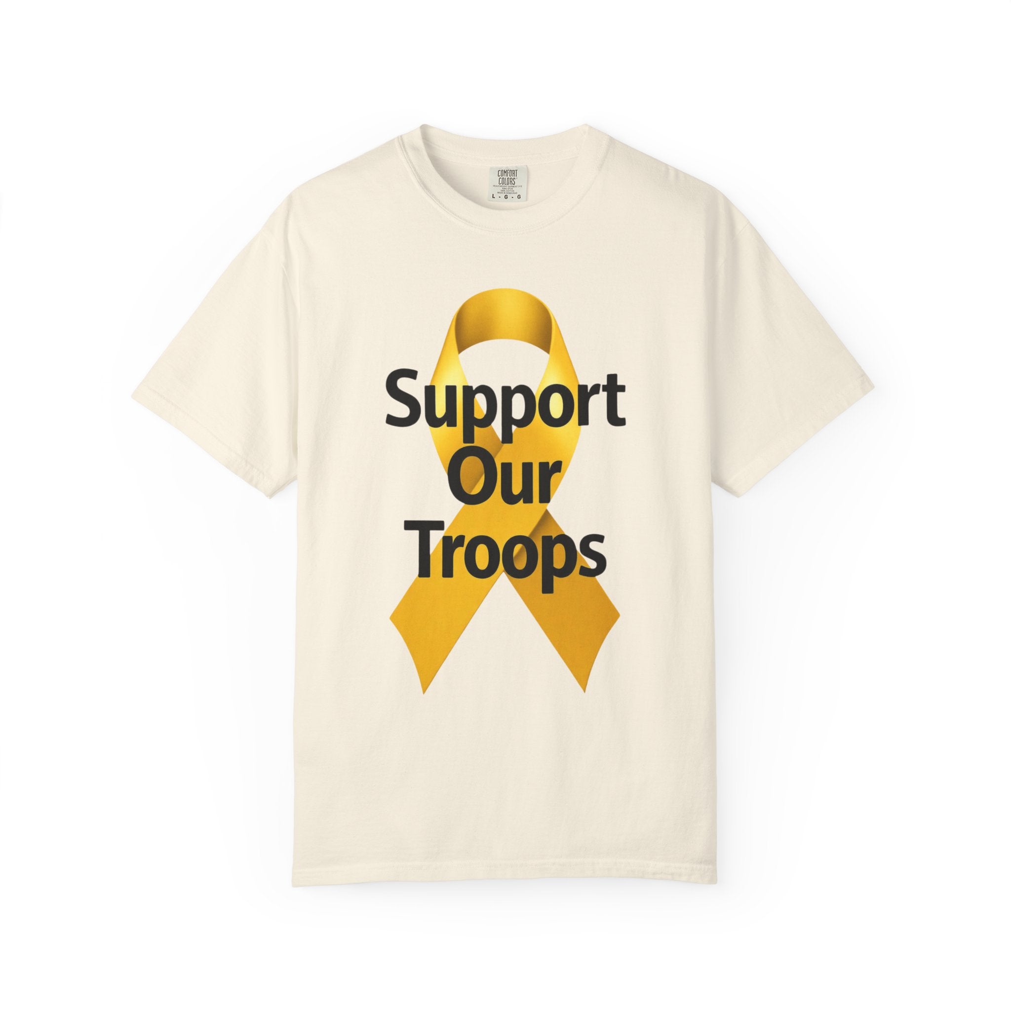"Support Our Troops" Unisex Garment-Dyed T-shirt