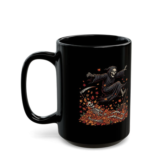 "Autumn Death" Black Ceramic Mug