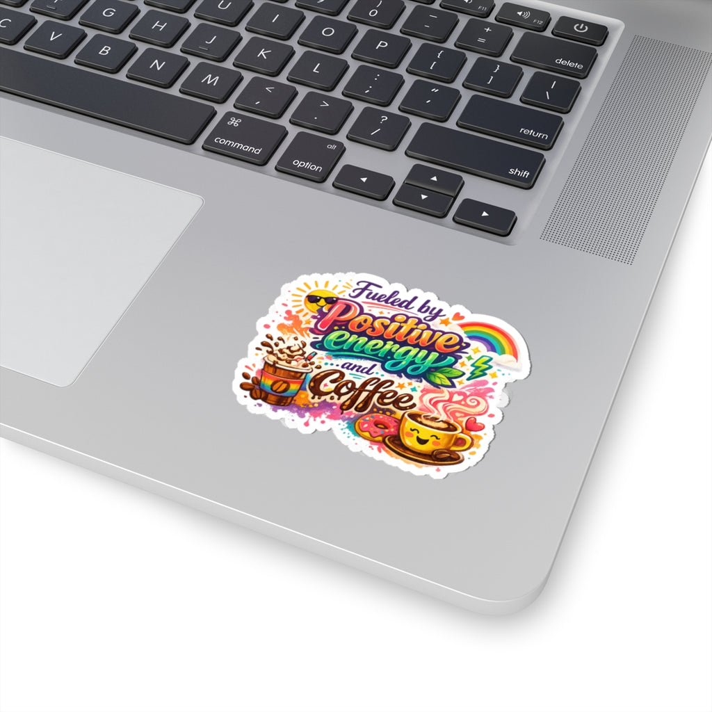 Fueled by Coffee (And Spite) | Kiss-Cut Sticker — AttitudeShirts
