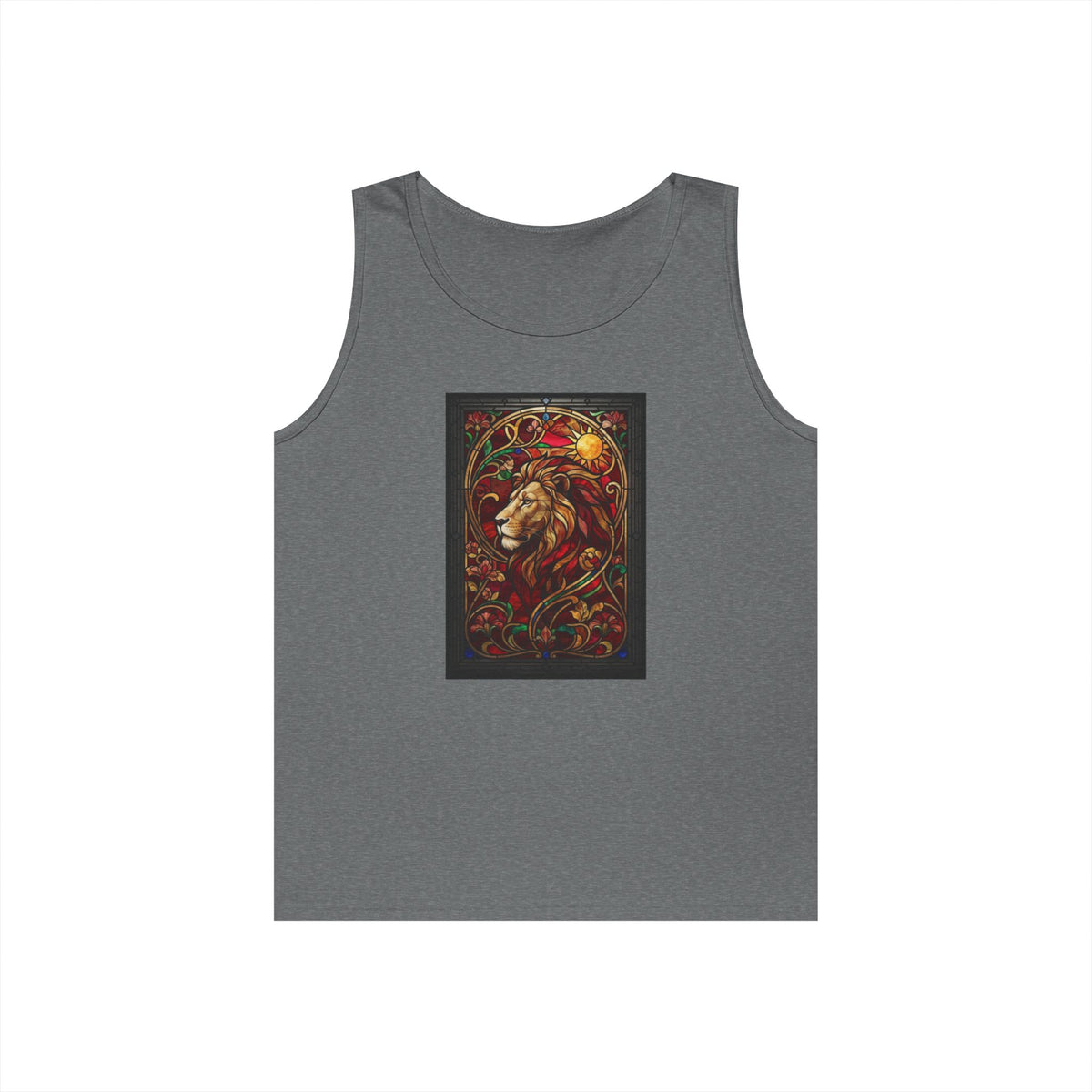 "Stained Glass Sign LEO" Tank Top