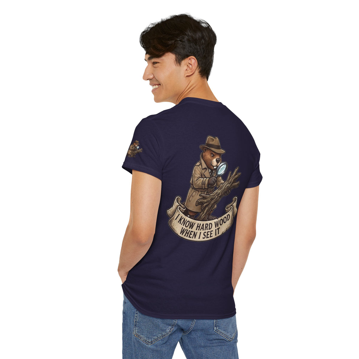 Color: Blackberry | I Know Hard Wood Premium Graphic Tee