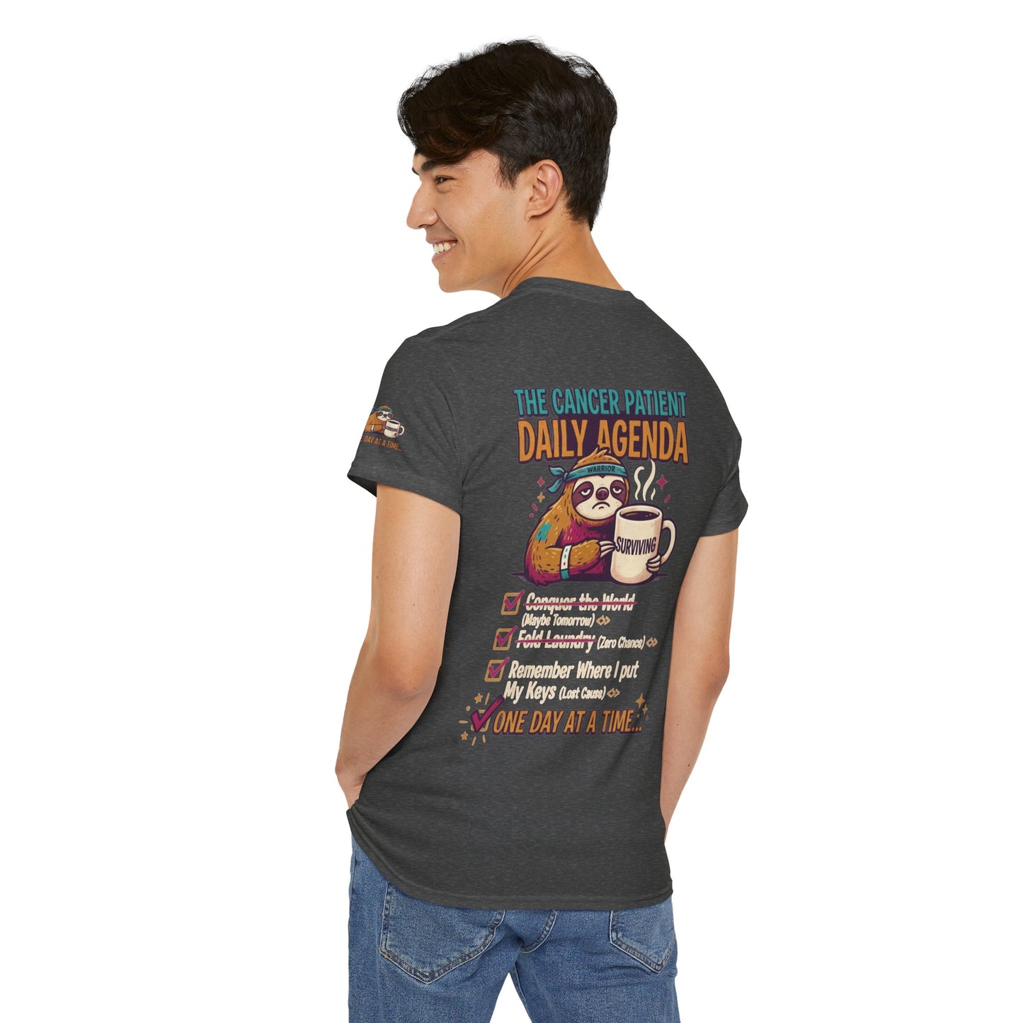 "Cancer One Day At A Time" Premium Graphic Tee