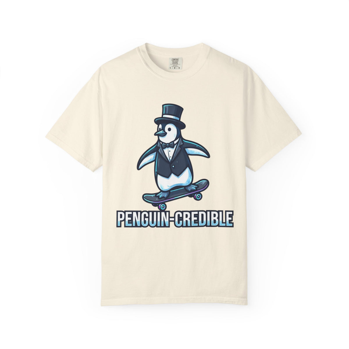 "Penguin Credible" Unisex Garment-Dyed Tee