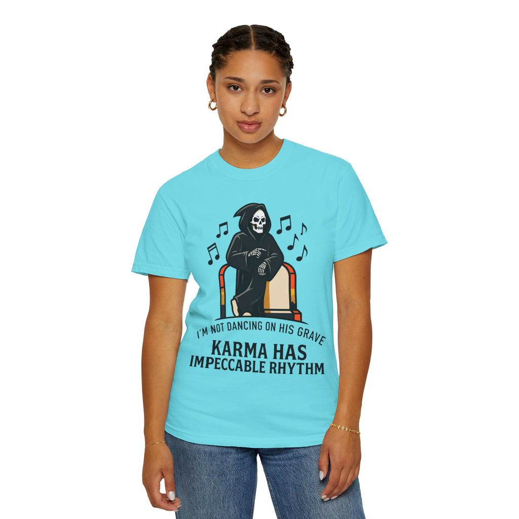 "Dancing On Grave" Unisex Garment-Dyed Tee
