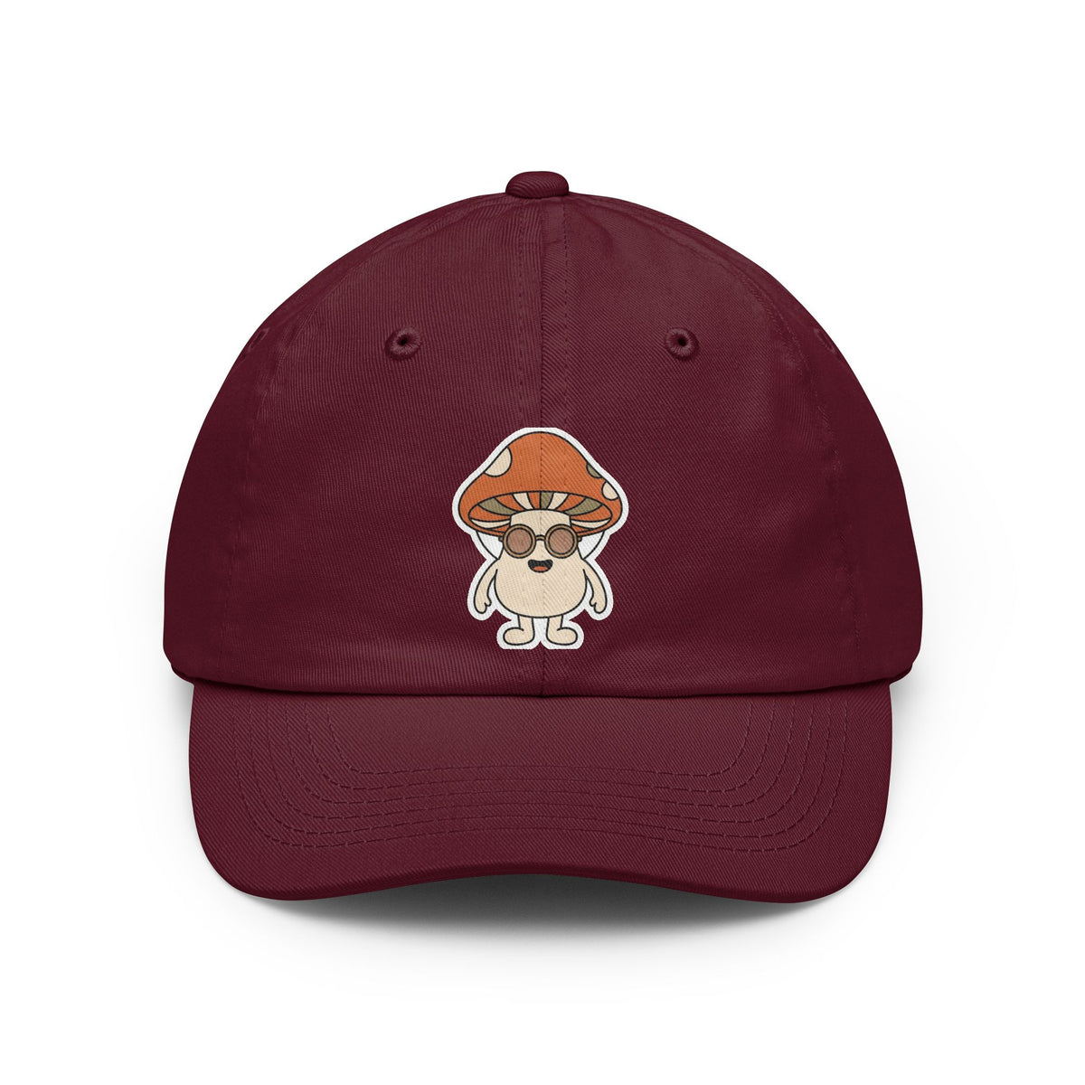 Color: Maroon | Shroom Man Dad Hat